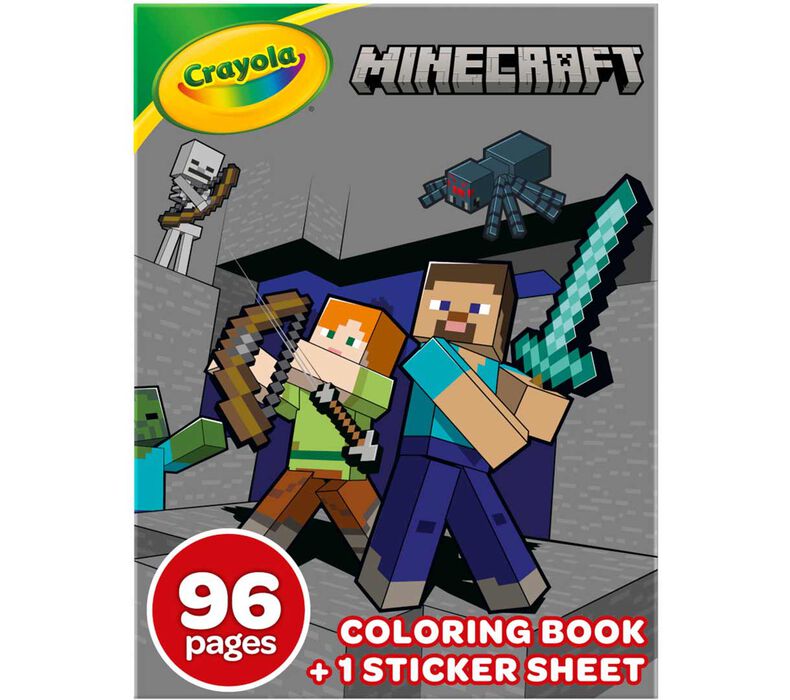 Crayola Minecraft Coloring Book, 96 pages