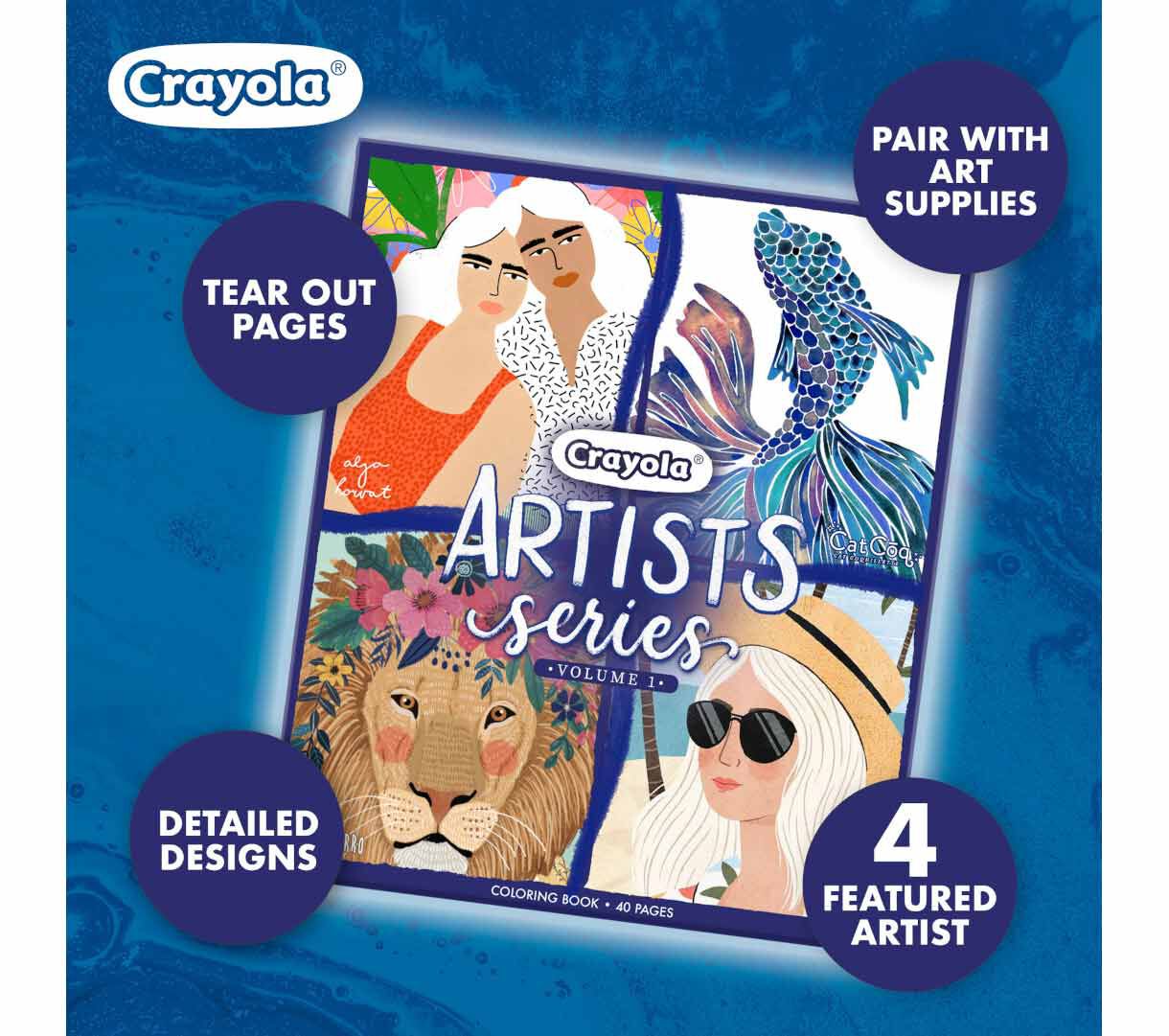 Crayola Artist Series Vol 1 - Adult Coloring Book | Crayola