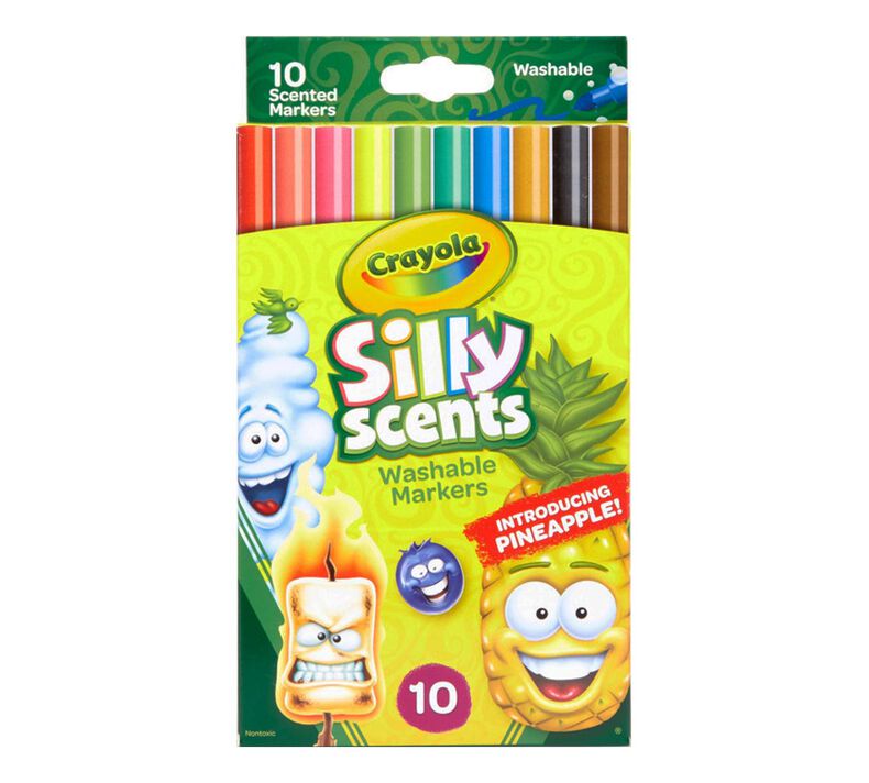Silly Scents Fine Line Markers, Sweet Scents, 10 Count