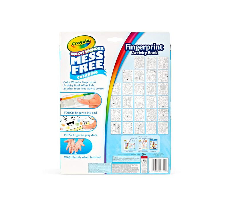 Color Wonder Mess Free Finger Painting Activity Book
