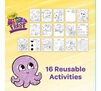 Under the Sea Color and Erase Reusable Activity Pay with Markers. 16 reusable activities