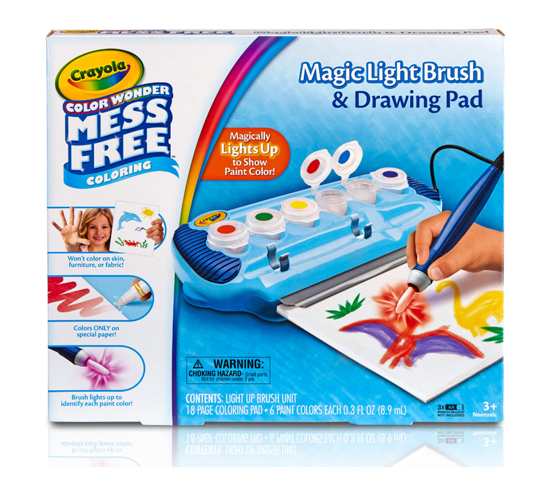 Crayola Color Wonder Magic Light Brush Mess Free Art Activity 6 Paint Colors 18 Sheets Of Color Wonder Paper Crayola