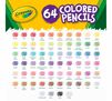 Short Colored Pencils, 64 count color swatches. 