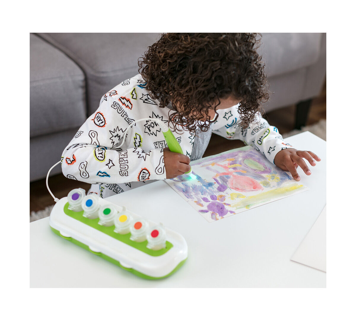 Crayola Color Wonder, Magic Light Brush, MessFree Art Activity, 6Paint Colors, 18 Sheets of