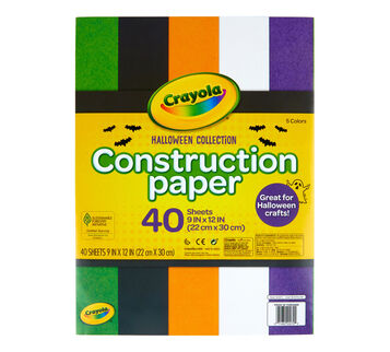 Halloween Construction Paper Front View of Package
