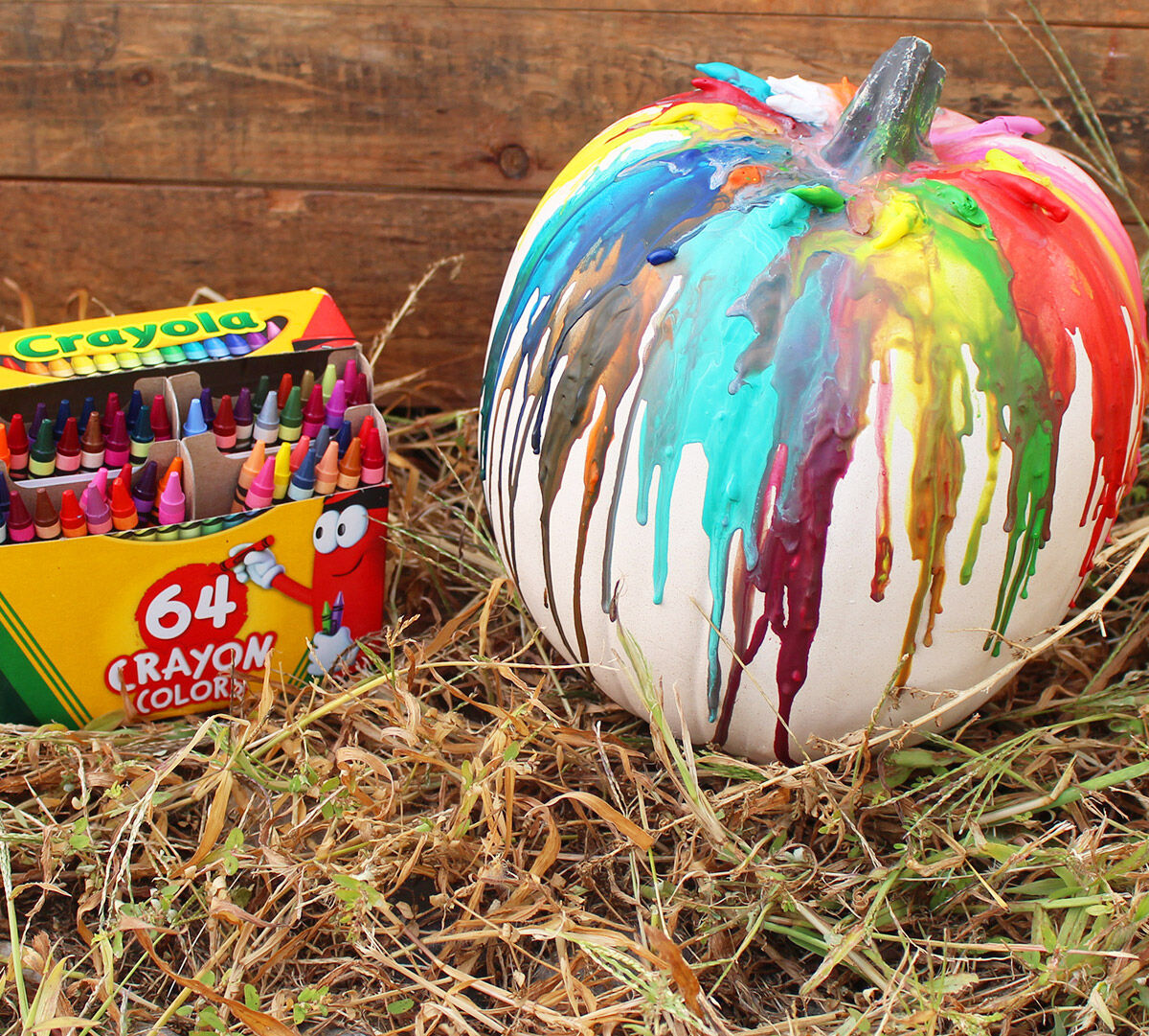 Melted Crayon Pumpkin - DIY Craft Kit