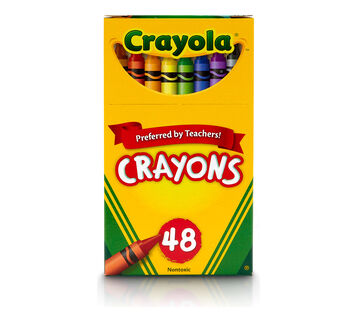 96 Pack Crayons - Wholesale Bright Wax Coloring Crayons in Bulk, 5 Per Box  in Assorted Bundle