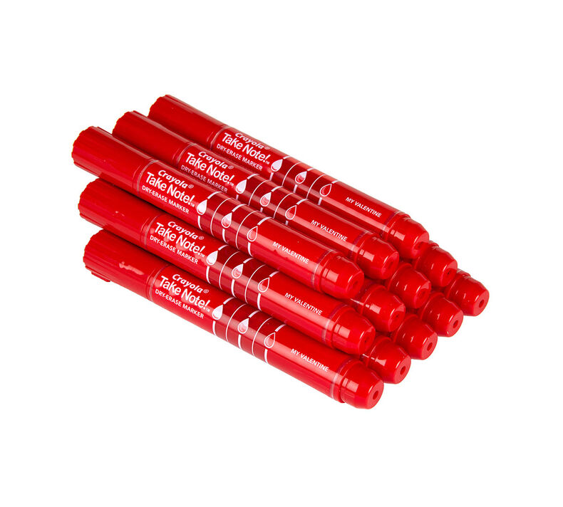 Take Note Red Dry Erase Markers, 12 Count