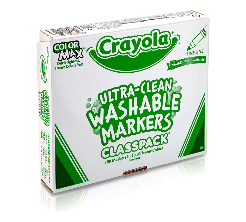 Crayola Washable Fine Line Markers Classpack