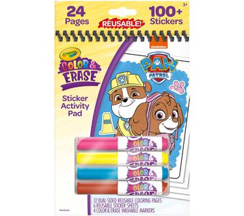 Paw Patrol Color and Erase Activity Pad with markers front view