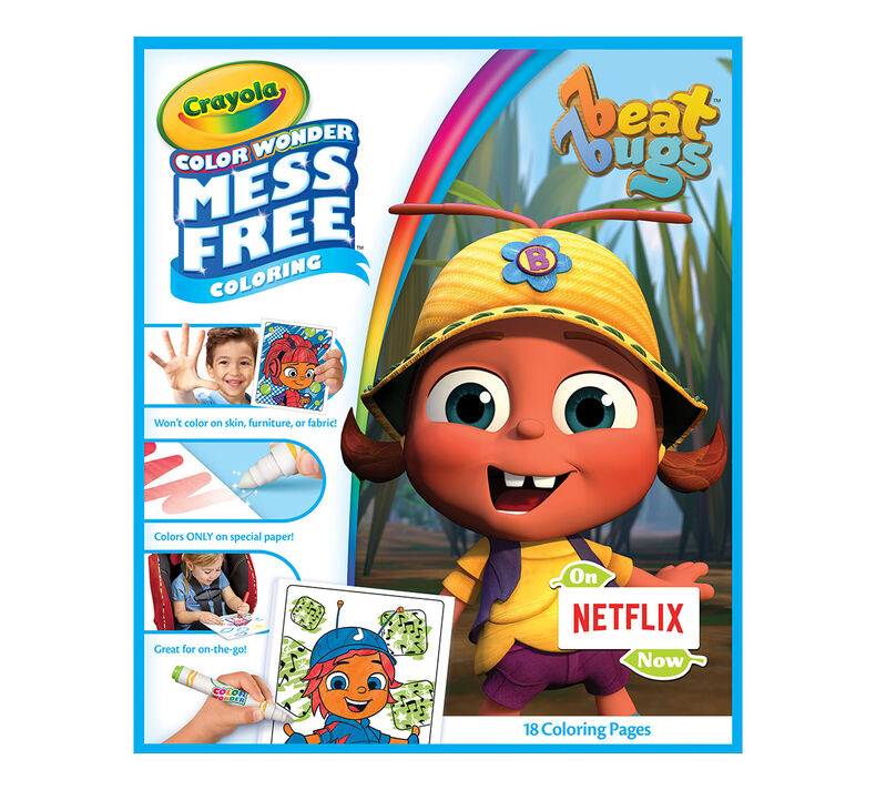 Color Wonder Mess Free Coloring Pad & Markers, Beat Bugs