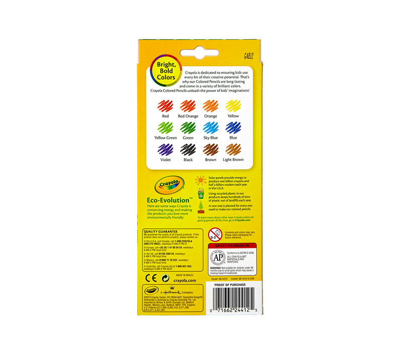Erasable Colored Pencils, 12 Count