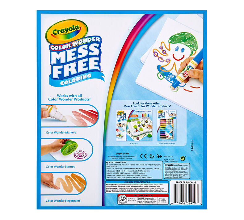 Color Wonder Mess Free Blank Paper, 30 ct