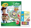 Toy Story 4 Color & Sticker Book with Triangle Crayons Front View