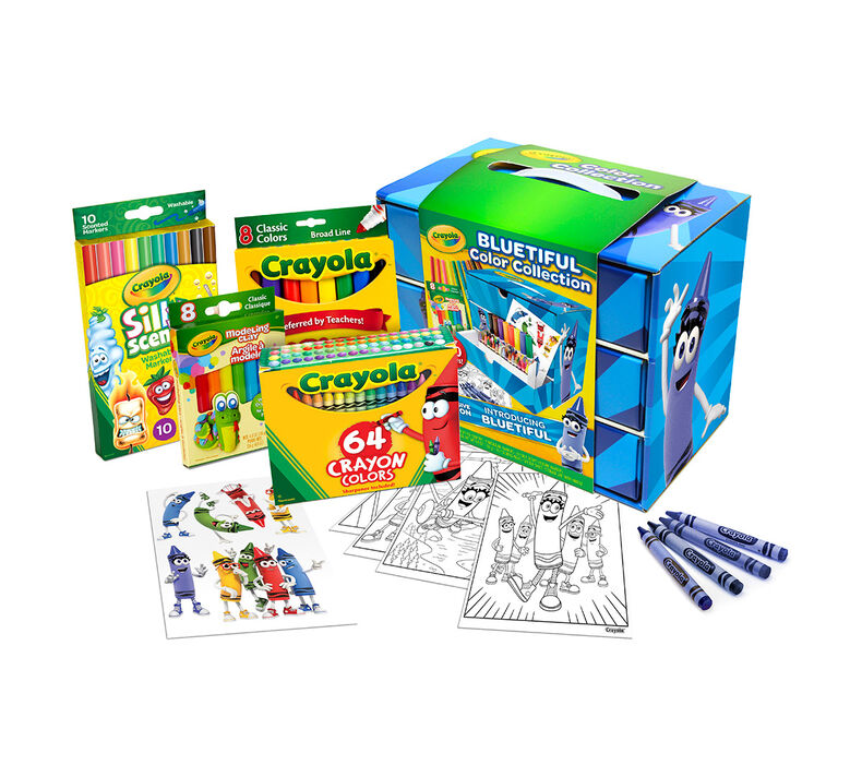 Crayola Bluetiful Art Set, Gift, 100+ Pcs