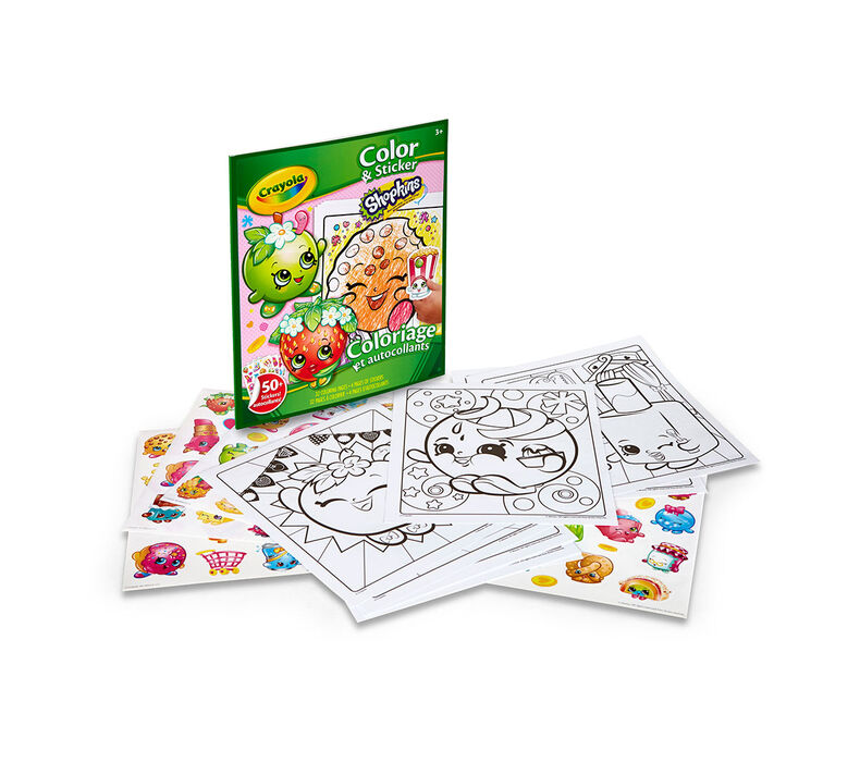 Shopkins Coloring and Sticker Book