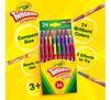 Fun Effects! Twistable Crayons, 24 count. Compact size, 24 brilliant colors, ready to use, 3 effects to try.