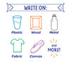 Take Note! Permanent Markers Write on Plastic, Wood, Metal, Fabric, Canvas, and More!