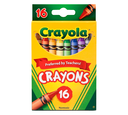 Crayola Crayons, 16 Count Front View