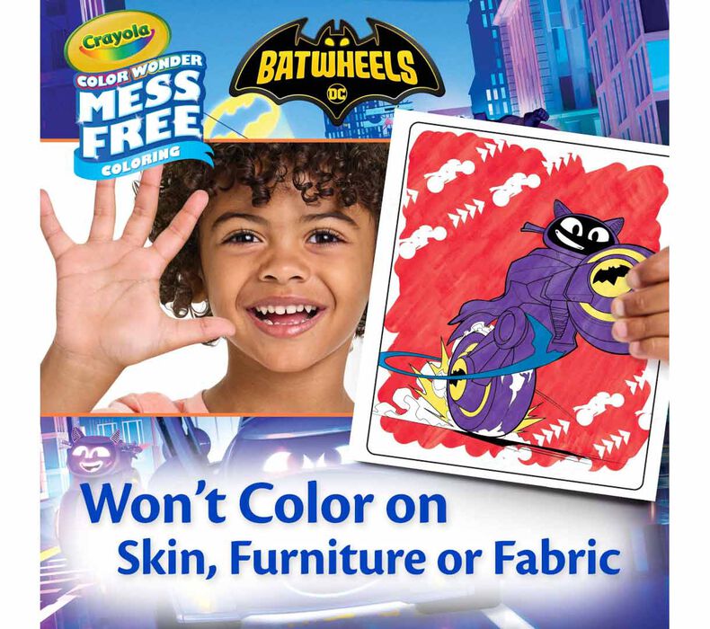 Color Wonder Mess Free Batwheels Coloring Pages & Markers