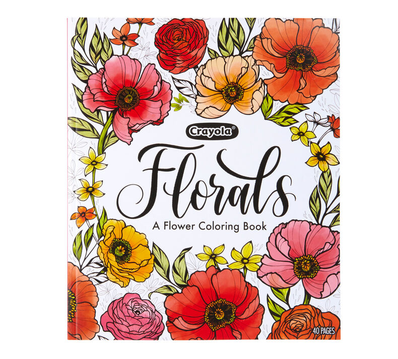 Botanical Garden Adult Coloring Book Set With 24 Colored Pencils
