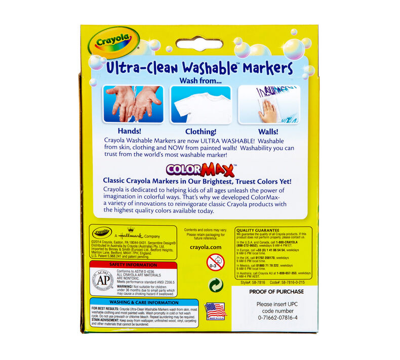 Ultra Clean Markers, Broad Line, Tropical, 8 Count