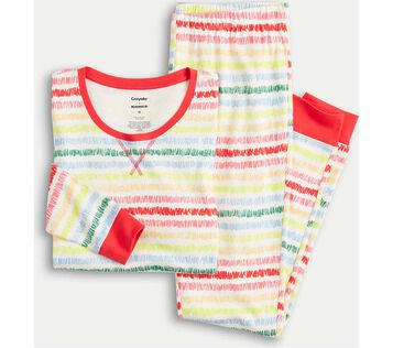Crayola X Kohl's toddler pajama set folded.