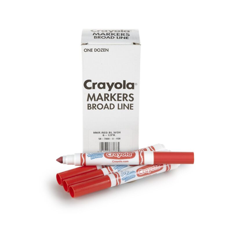 Crayola Red Markers in Bulk, 12 Count, Crayola.com