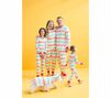 Crayola X Kohl's toddler pajama set. Family wearing matching pajamas.