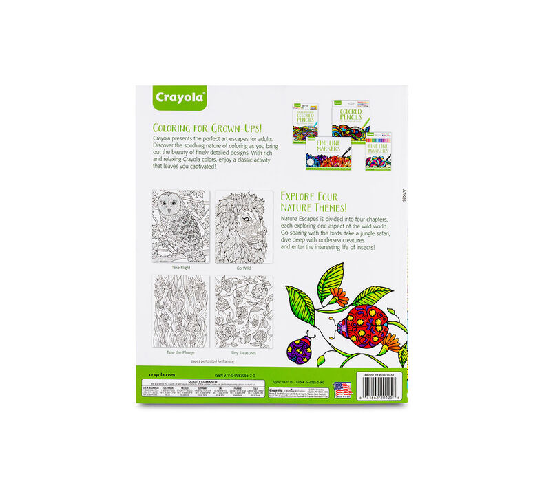 Nature Escapes Coloring Books