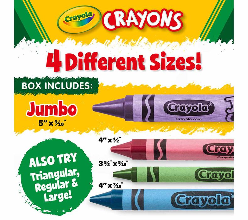 Jumbo Crayons, Assorted Colors, 8/Box Jumbo Crayons, Assorted Colors, 8/Box