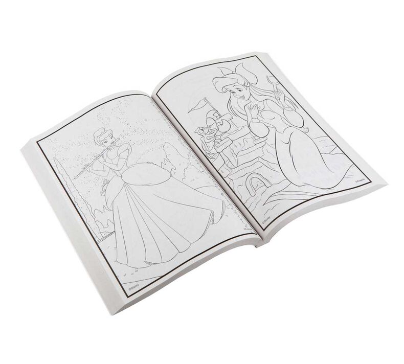 Disney Princess Coloring Book with Stickers, 288 pages, Crayola.com