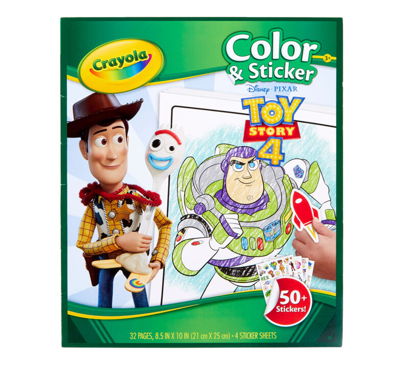 Toy Story 4 Color and Sticker Book
