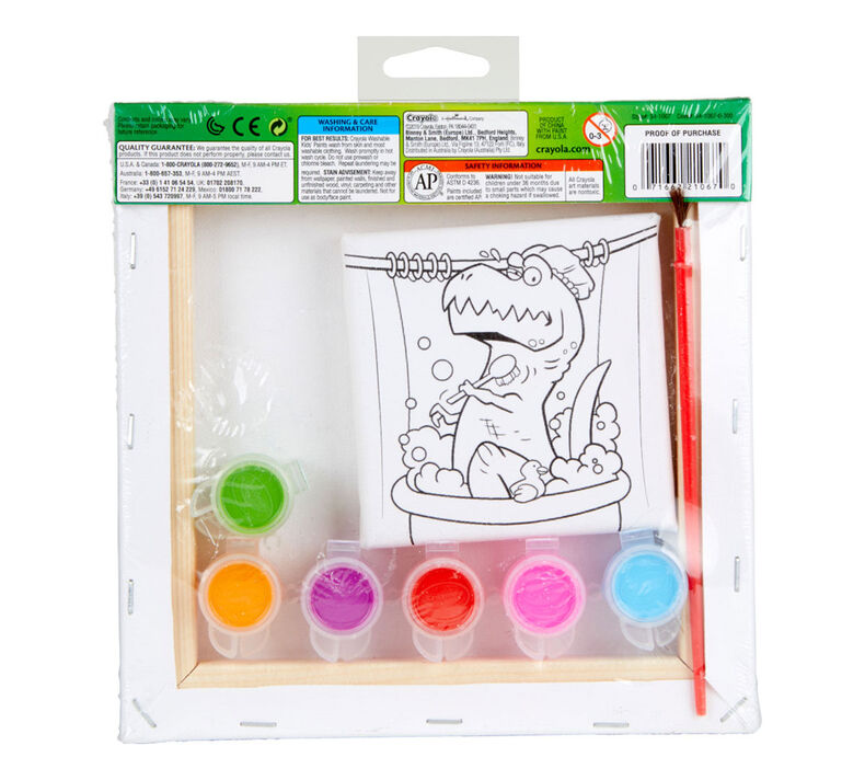 Trex Dinosaur Canvas Paint Set