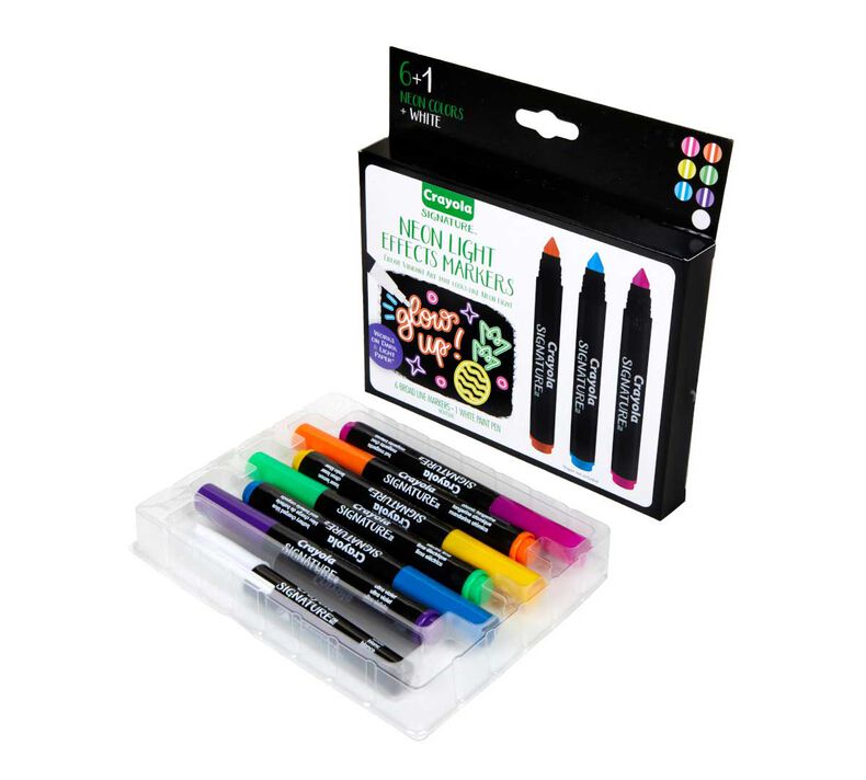 Signature Neon Light Effects Markers, 6 Count, Crayola.com