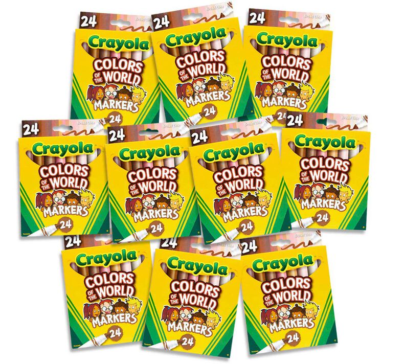 Colors of the World Classpack, 10 Boxes of 24 Count Markers