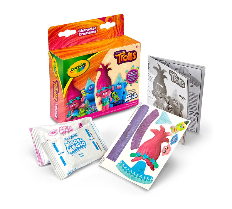 Crayola Model Magic Character Creations Trolls Poppy & Biggie