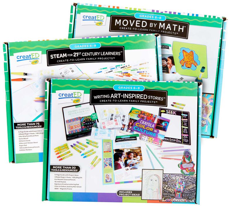 3-in-1 creatED Create-to-Learn Activity Kits, Grades 6-8