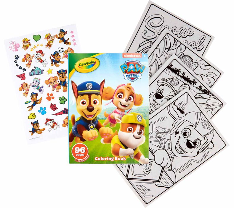 Crayola Paw Patrol Coloring Kit, Travel Activity, Gift for Kids, Ages 3, 4,  5, 6 : : Toys