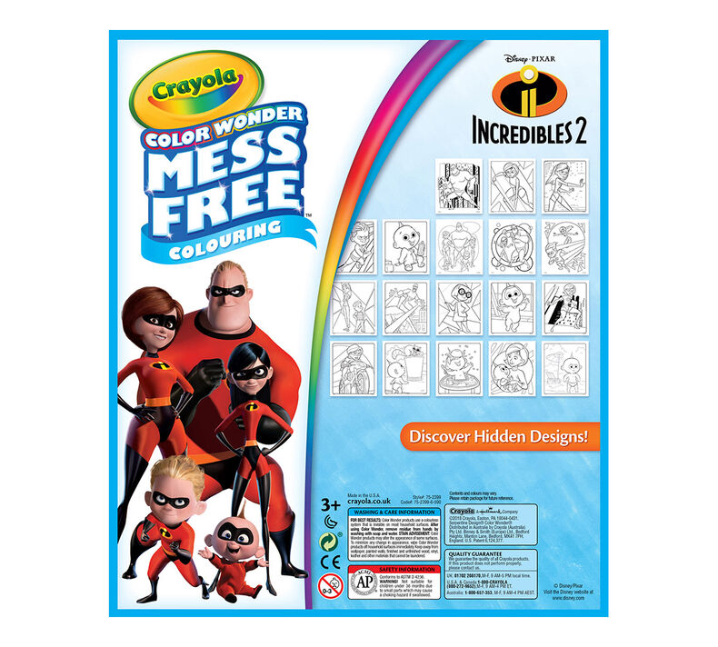 Download Crayola, Incredibles 2, Color Wonder Mess-Free Coloring Pad and Markers | Crayola