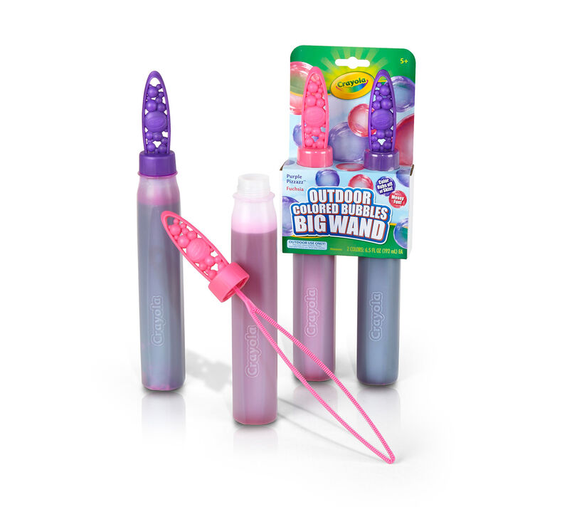 Outdoor Colored Bubbles Big Wand 2 Pack | Crayola