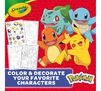 Pokemon Coloring & Sticker Book, 96 pages. Color and decorate your favorite Pokemon characters