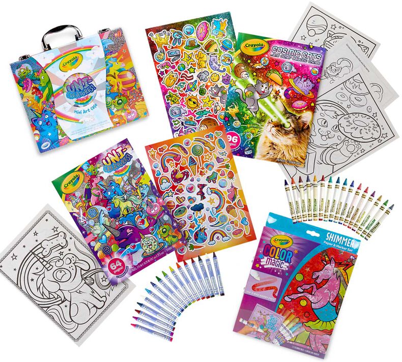 6-in-1 Unicorn & Animals Coloring Gift Set