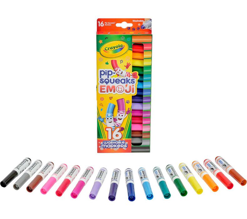 Crayola Pip-Squeaks - Washable Emoji Stamp Markers, Crayola.com