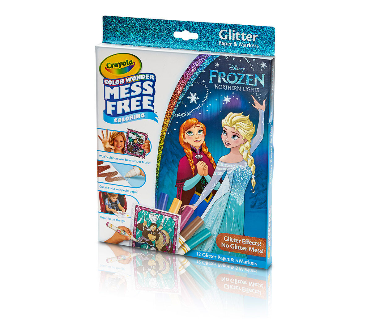 Color Wonder Mess Free Glitter Paper & Markers Box Set, Disney Frozen