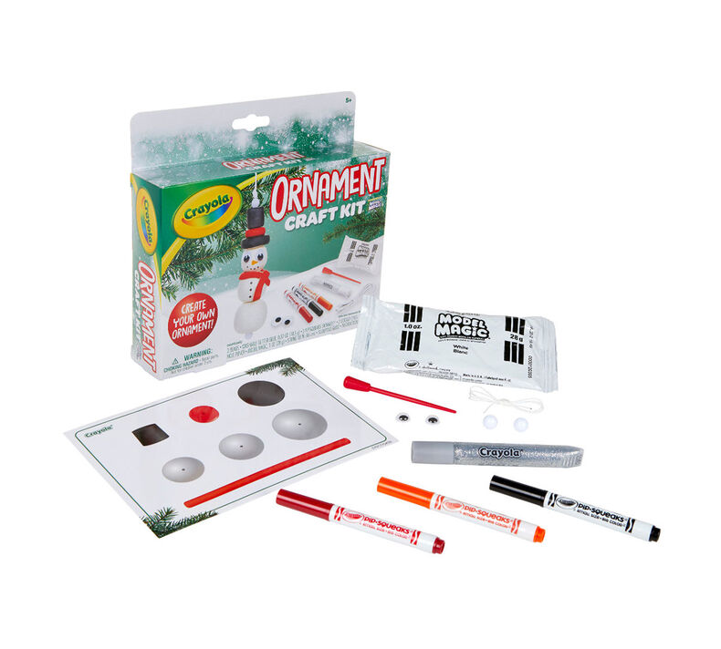 Tree & Snowman Ornament Craft Kit, 12 Count