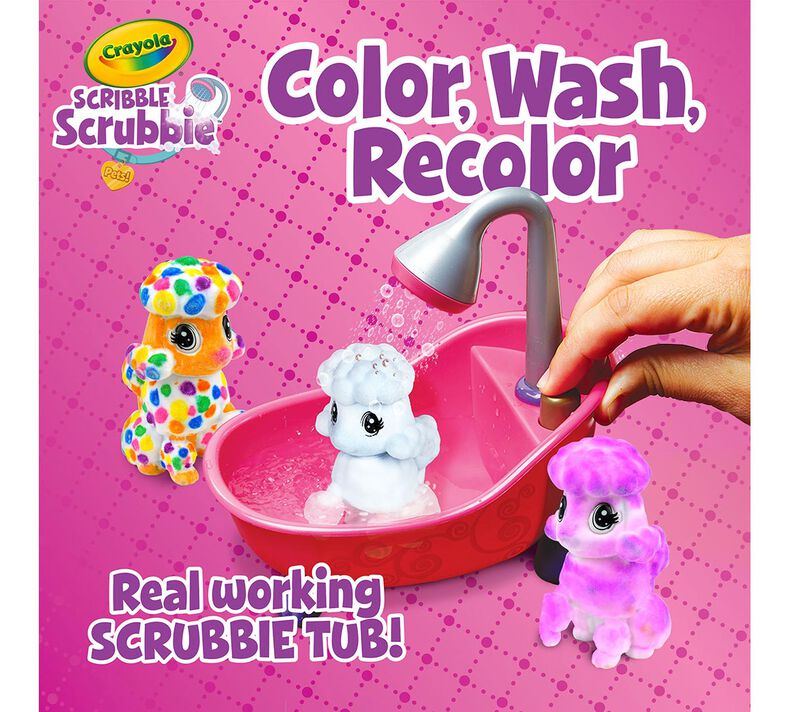 Crayola® Scribble Scrubbie™ Pets! Scrub Tub Set & Backyard Bungalow Set -  BINSCRUBPETKIT1 - TeachersParadise
