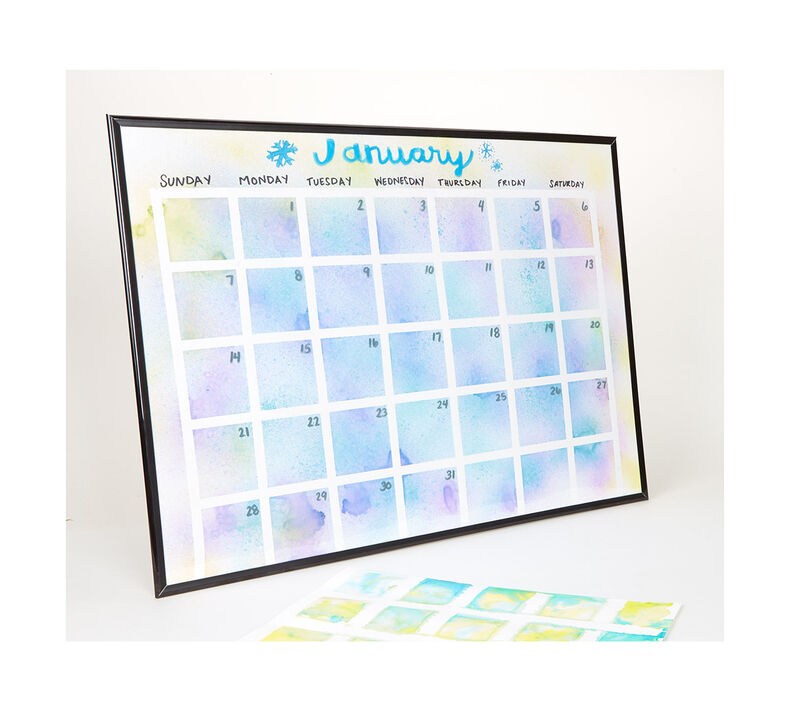 Watercolor Calendar Craft Kit