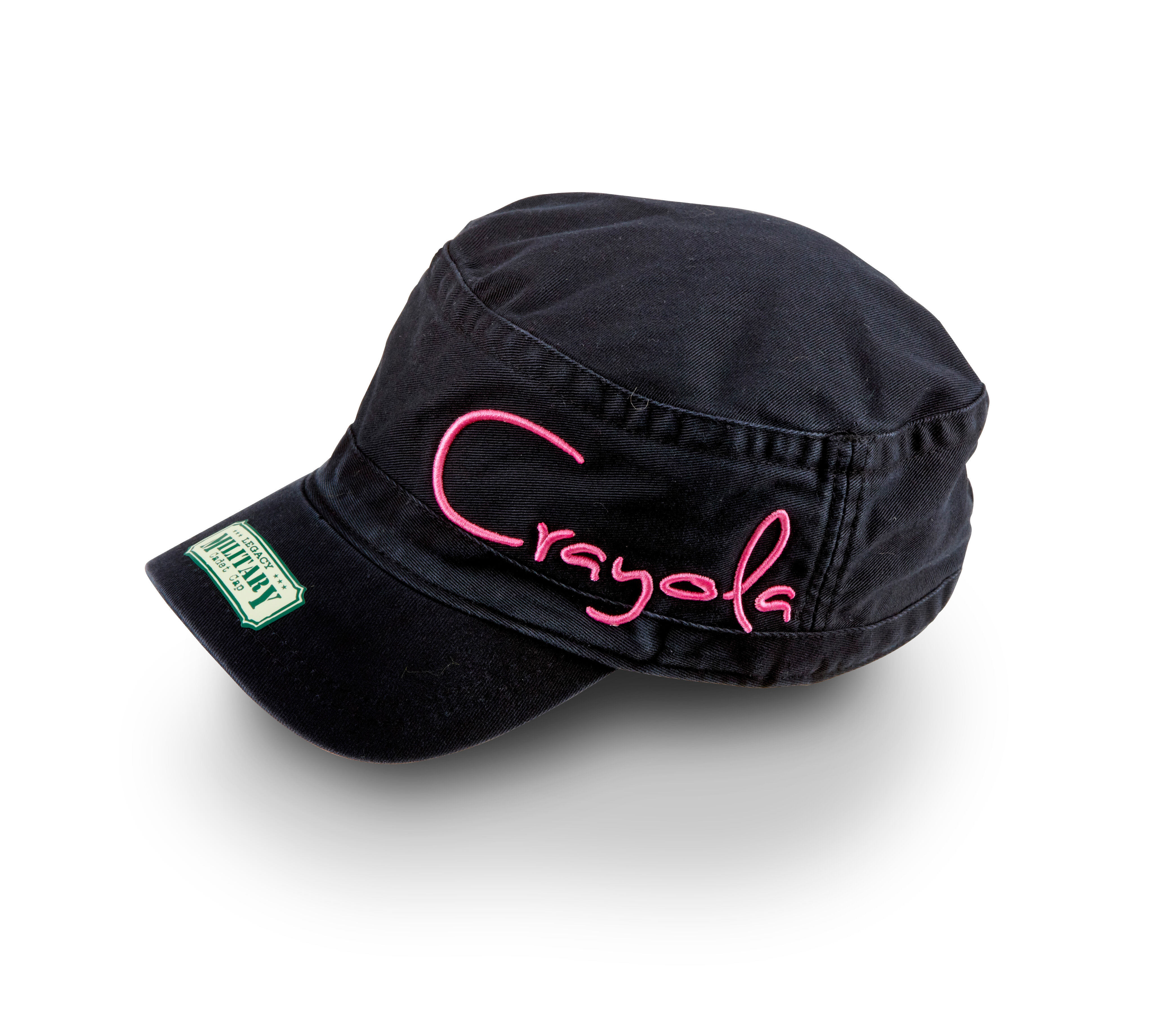 Black Cadet Hat (Pink Logo) | Crayola