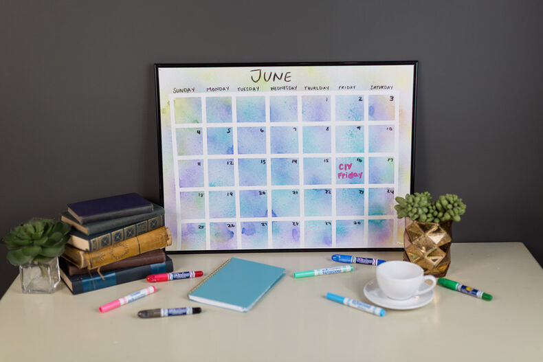 Watercolor Calendar Craft Kit